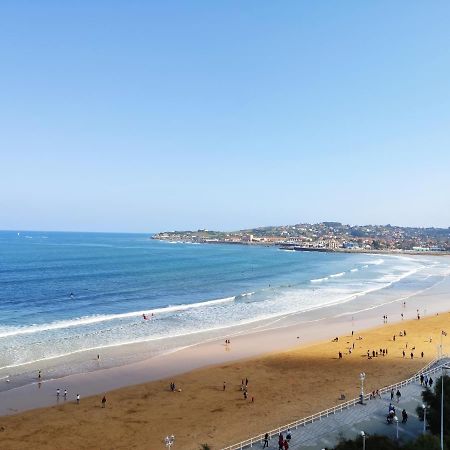 Apartamento Ezcurdia 22 Playa De San Lorenzo Primera Linea Gijon Bagian luar foto